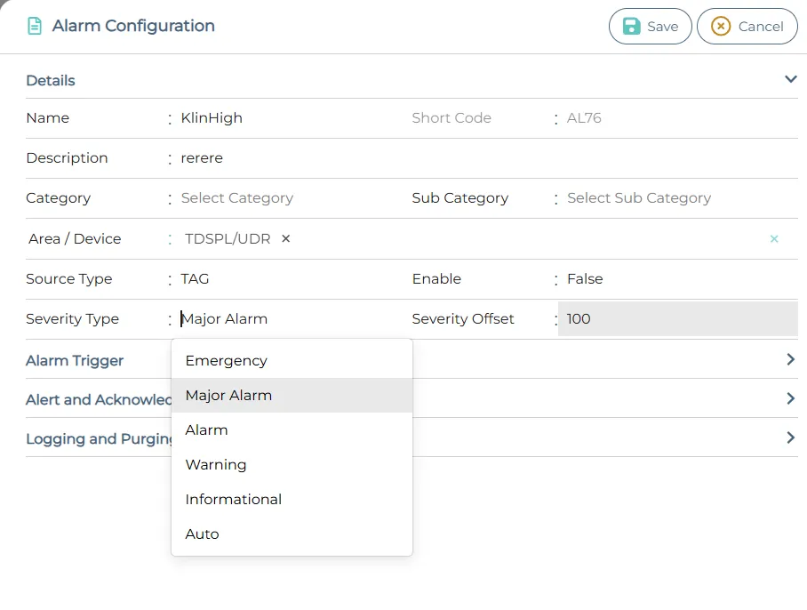 Severity Classification